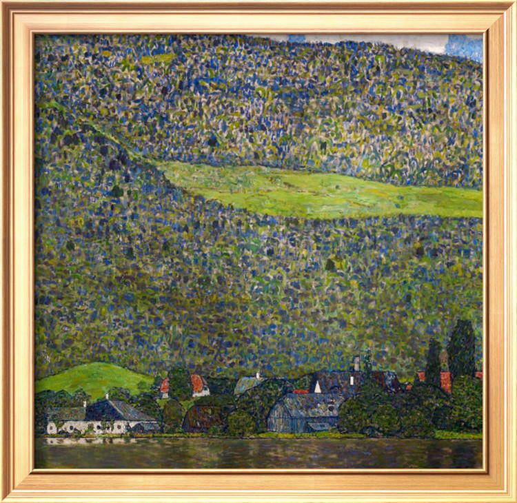 Unterach On Lake Attersee, Austria, 1915 by Gustav Klimt